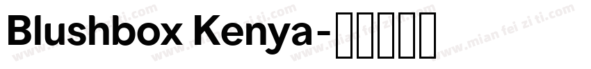 Blushbox Kenya字体转换